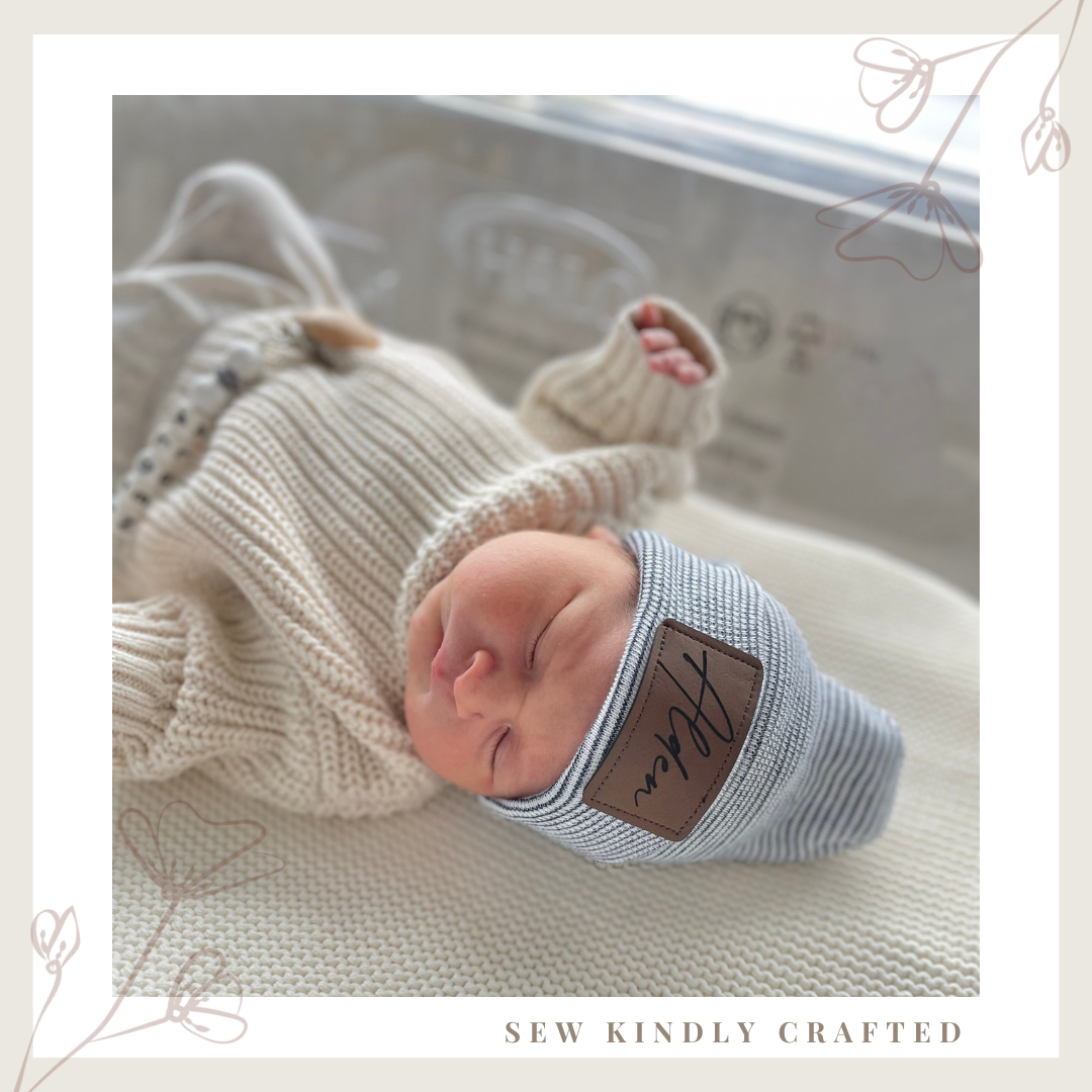 Personalized Newborn Baby Hat