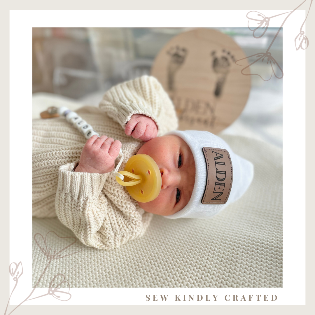 Personalized Newborn Baby Hat